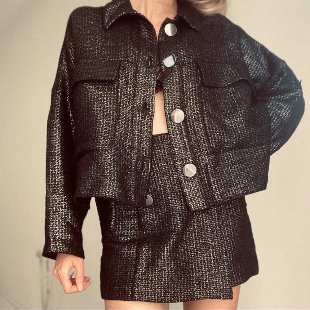 SET PATCH POCKET OVERSHIRT AND SKORT BUTTONS